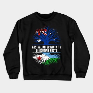 Australian Grown with Djiboutian Roots Australia Flag Crewneck Sweatshirt